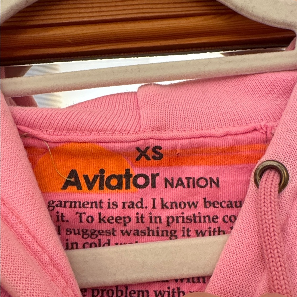 Aviator Nation hot pink hoodie - Picture 2 of 4